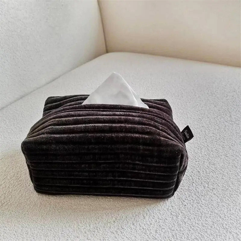 Carrey Corduroy Tissue Holder