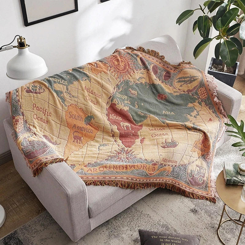 World Map Blanket