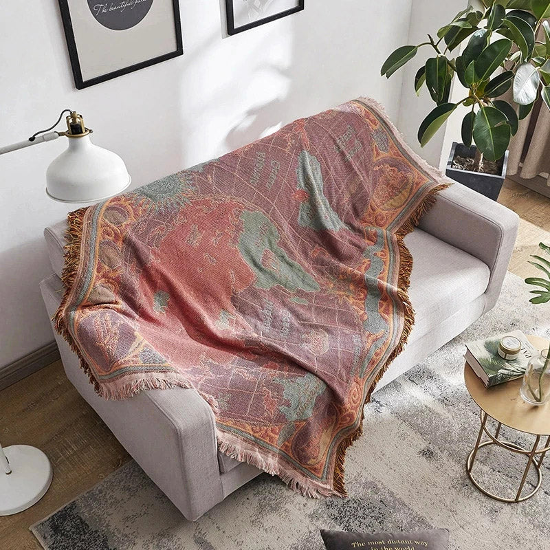 World Map Blanket