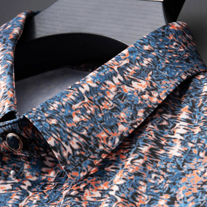 Andrei Fiori Moloka Collection - Long Sleeve Button-Up Shirt