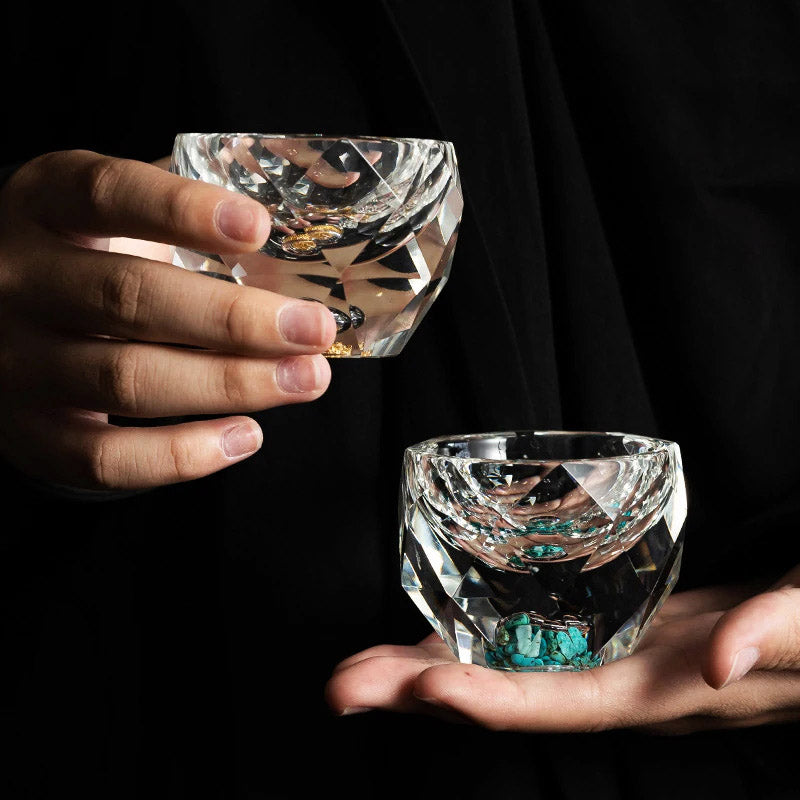 Diamond Cut Crystal Shot Glass