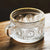 Gold Rimmed Glass Mug