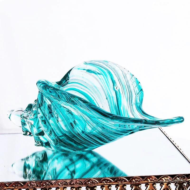 West Palm Hand Blown Glass Conch