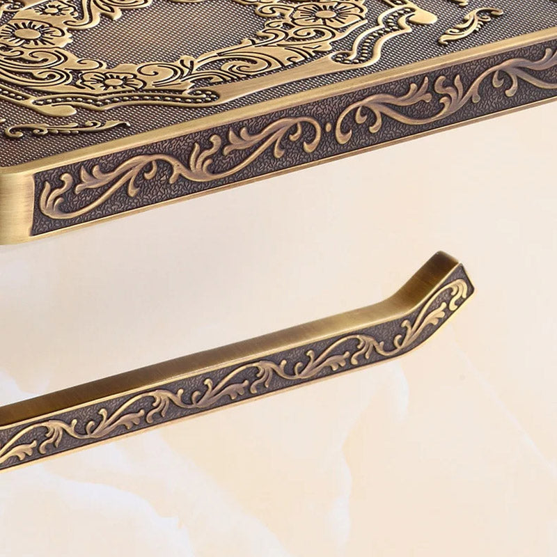 Filigree Toilet Paper Holder with Hook