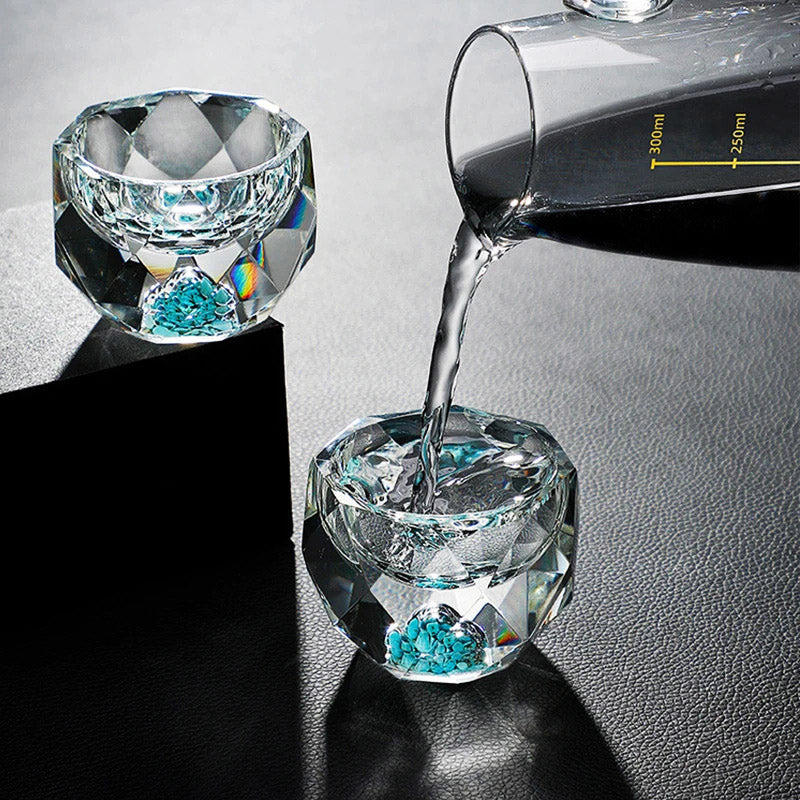 Diamond Cut Crystal Shot Glass