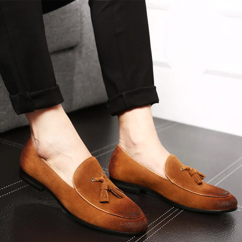 Ambrosi Suede Tassel Loafer