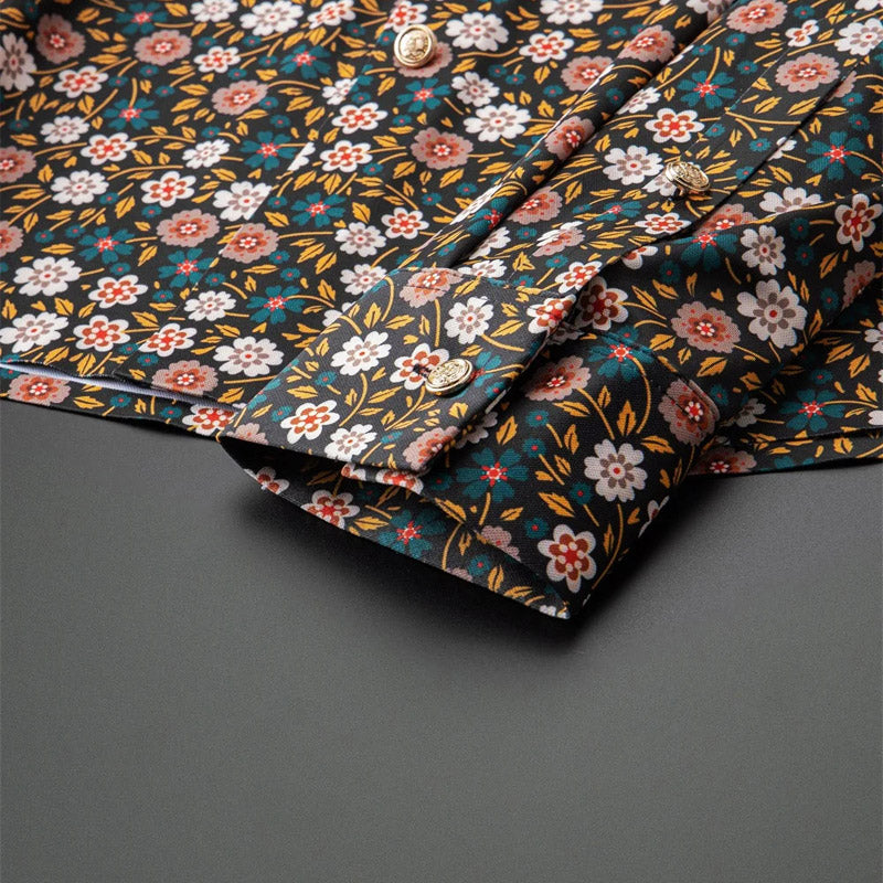 Andrei Fiori Moloka Collection - Long Sleeve Button-Up Shirt