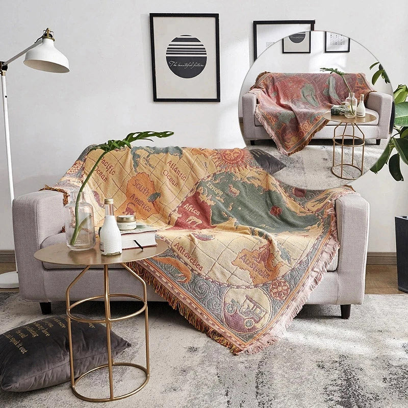 World Map Blanket