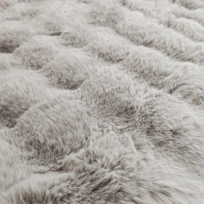 Plush Faux Rabbit Fur Rug