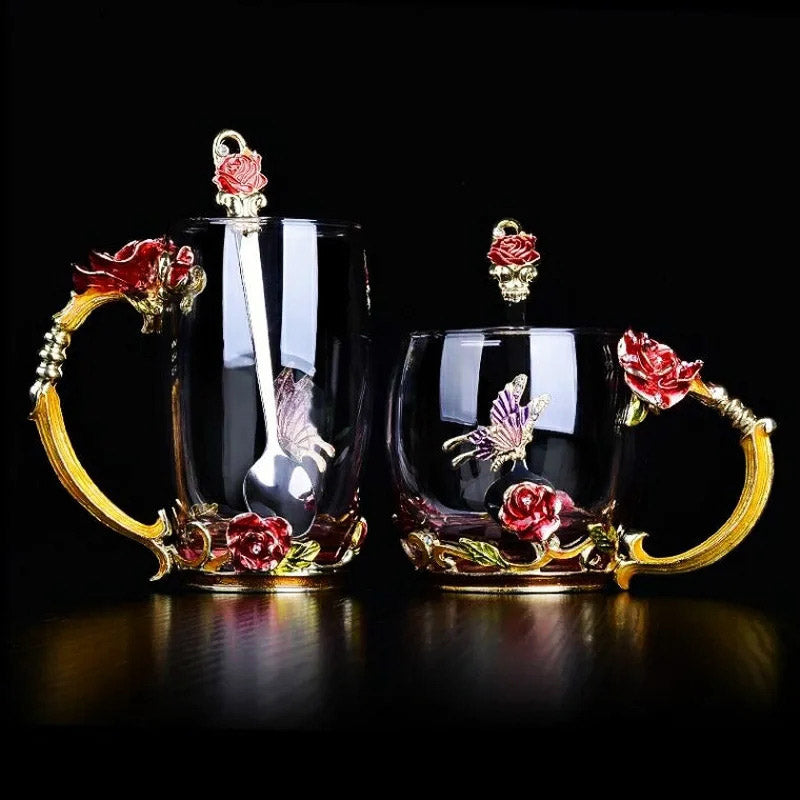 Enchanted Garden Cup &amp; Spoon Set