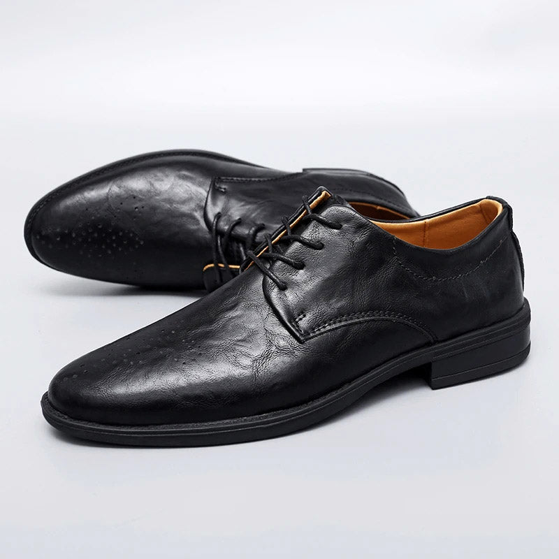 Riccardo Genuine Leather Derby Shoe