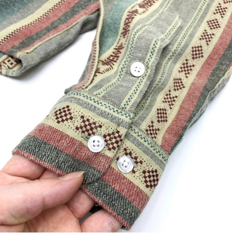 Global Heritage Striped Cotton Shirt