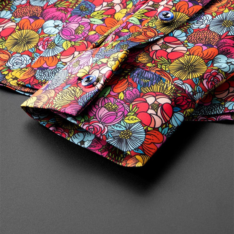 Andrei Fiori Moloka Collection - Long Sleeve Button-Up Shirt