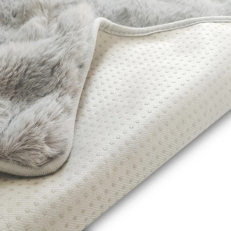 Plush Faux Rabbit Fur Rug