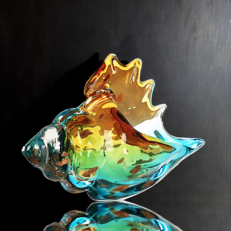 Hand Blown Glass Conch