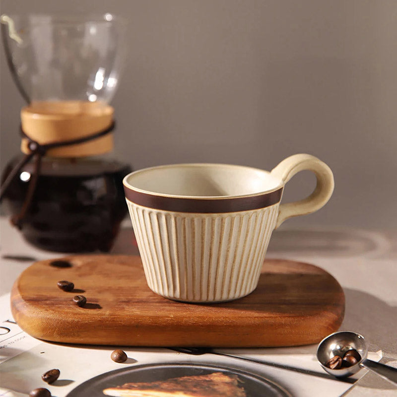 Heritage Handmade Ridged Coffee Cup