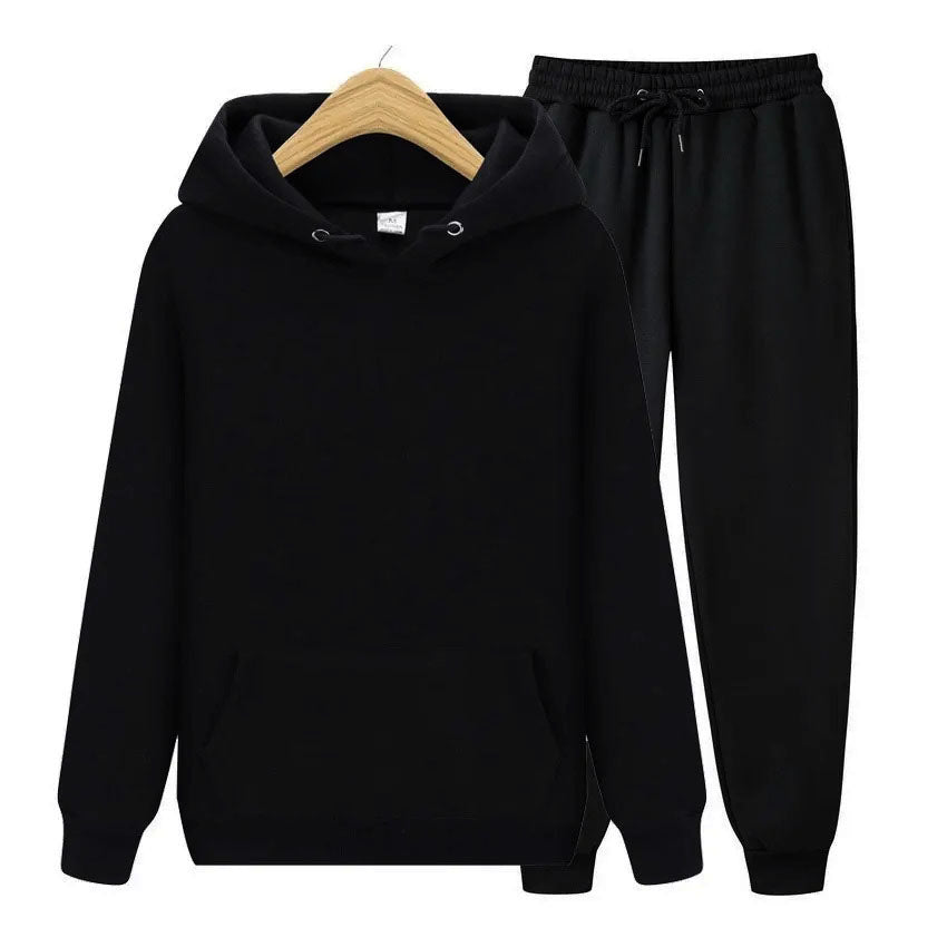 Plush Hoodie and Sweatpants Set
