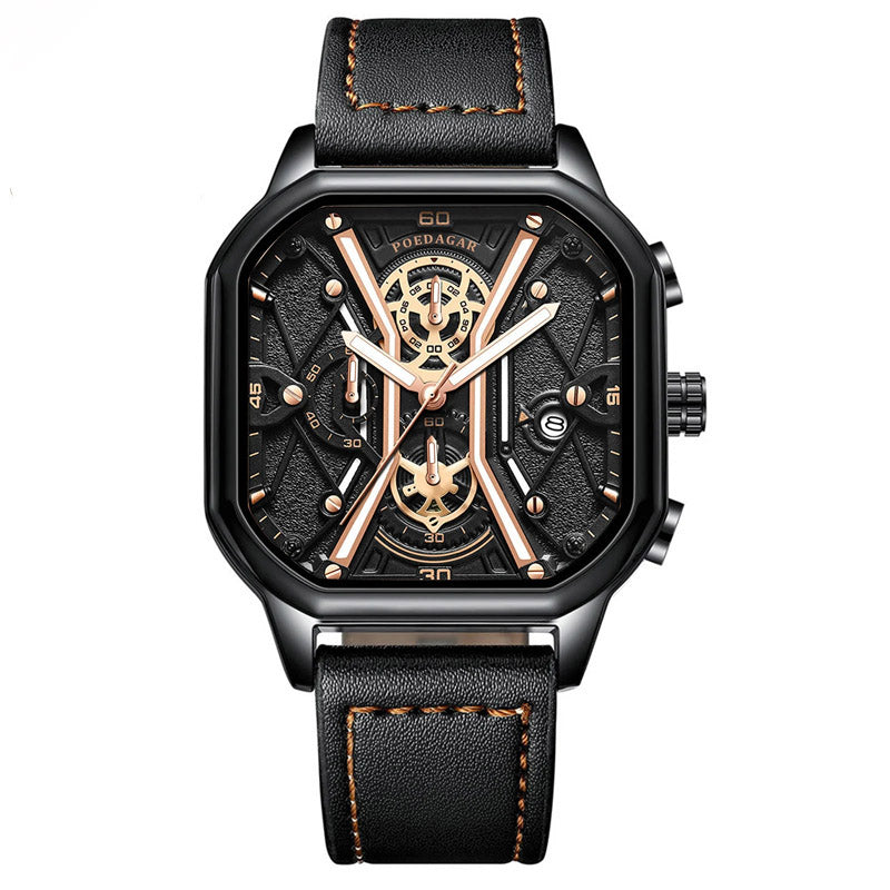 Poedagar Twin Turbo Skeleton Watch