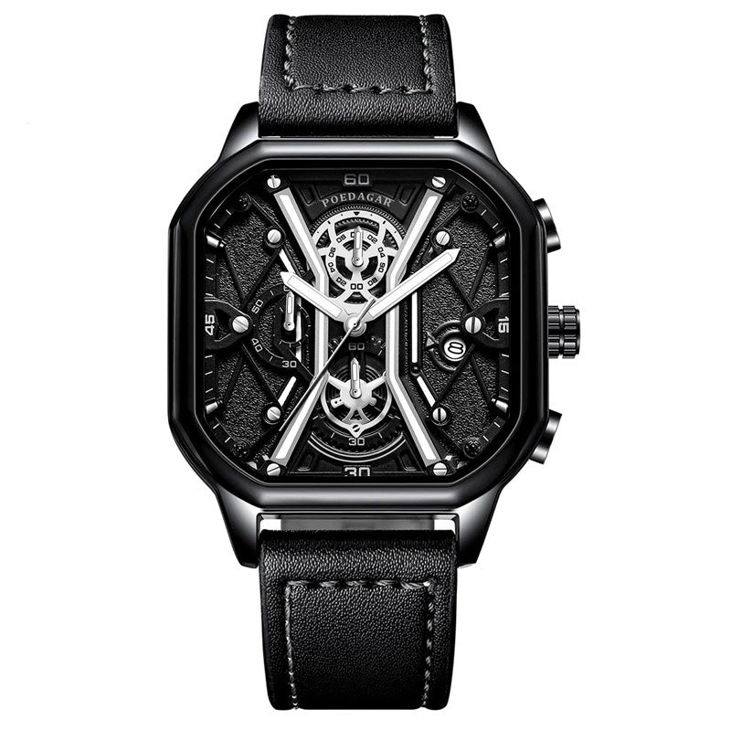 Poedagar Twin Turbo Skeleton Watch