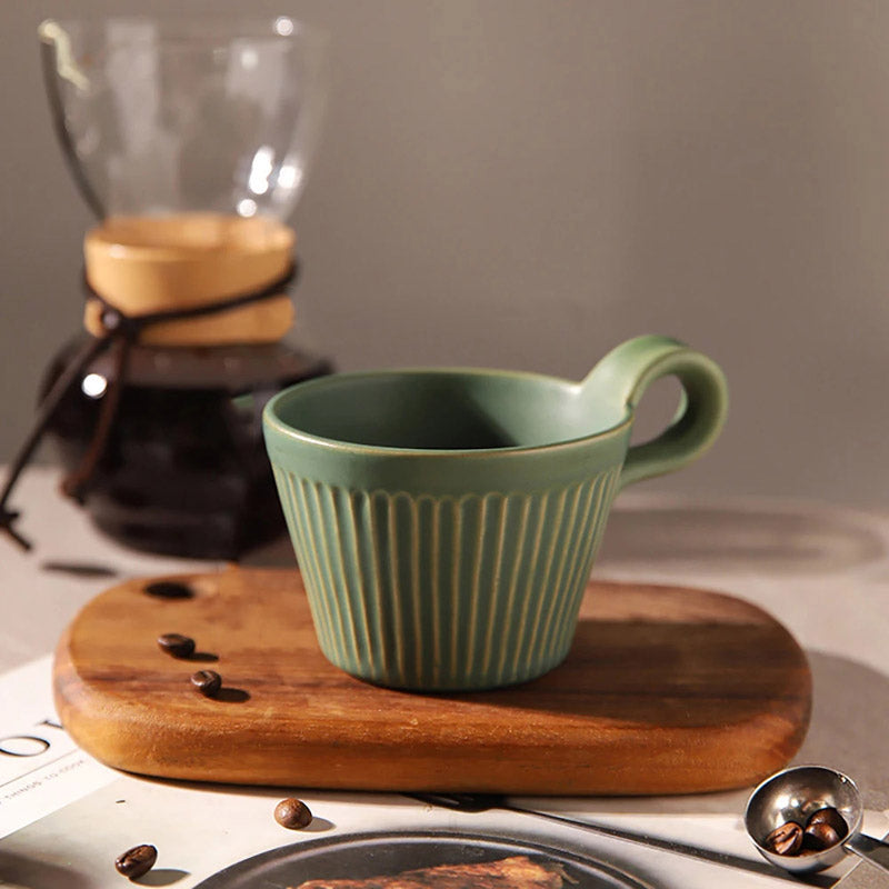 Heritage Handmade Ridged Coffee Cup