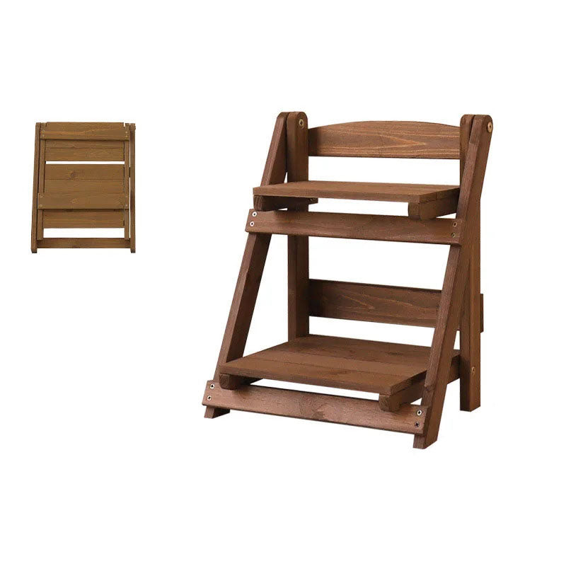 Mill Works 2-Tier Wood Plant Stand