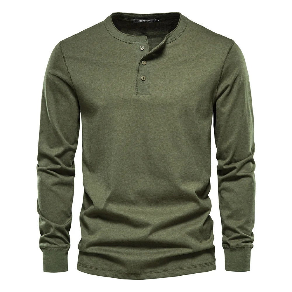 Organic Cotton Twill Henley