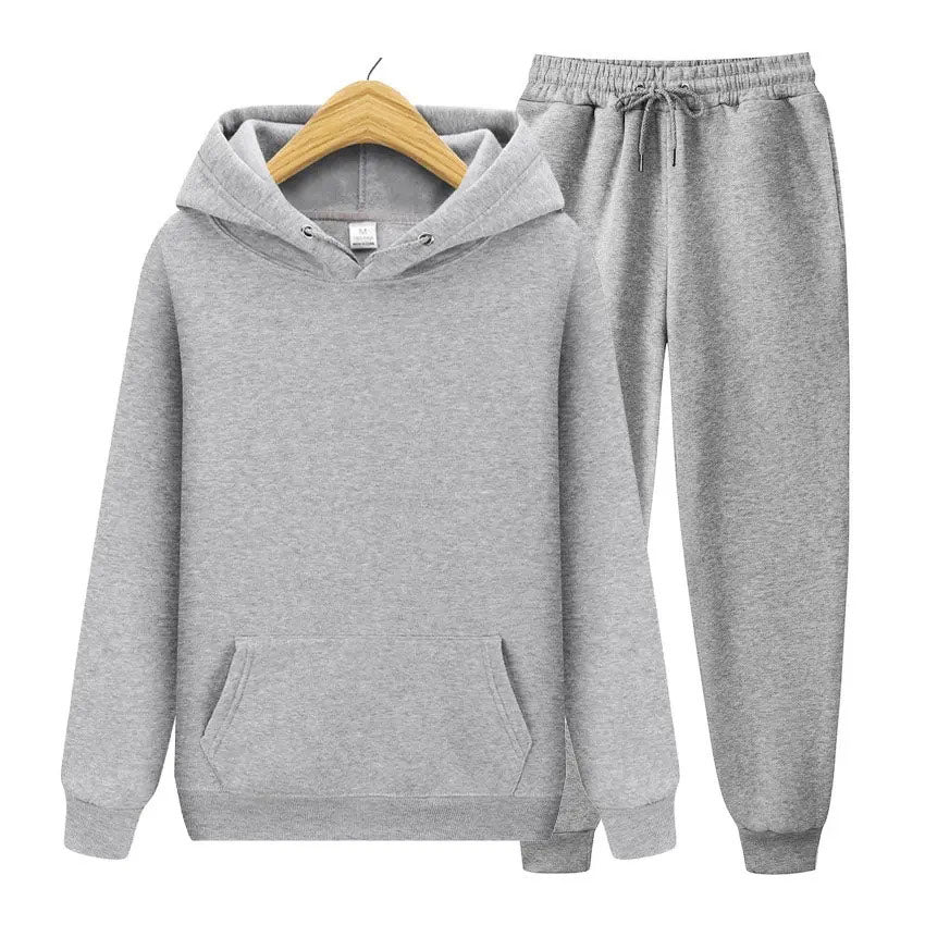 Plush Hoodie and Sweatpants Set