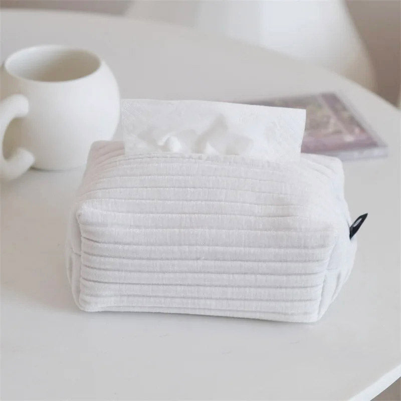 Carrey Corduroy Tissue Holder
